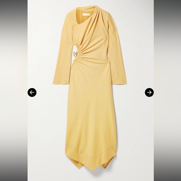 Jonathan Simkhai Mabel Chain-Detailed Cutout Crepe Midi Dress - Picture 5 of 7